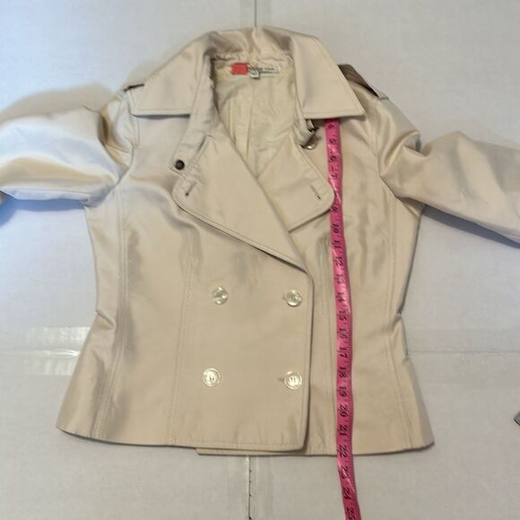 GIANFRANCO FERRE women’s double breasted jacket size 42 missing belt - Picture 14 of 15